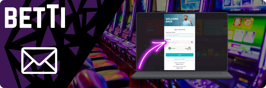 Betti login with email and password